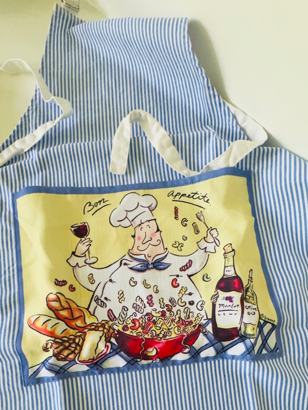 Mud Pie Chef's Apron Cartoon Caricature One Size